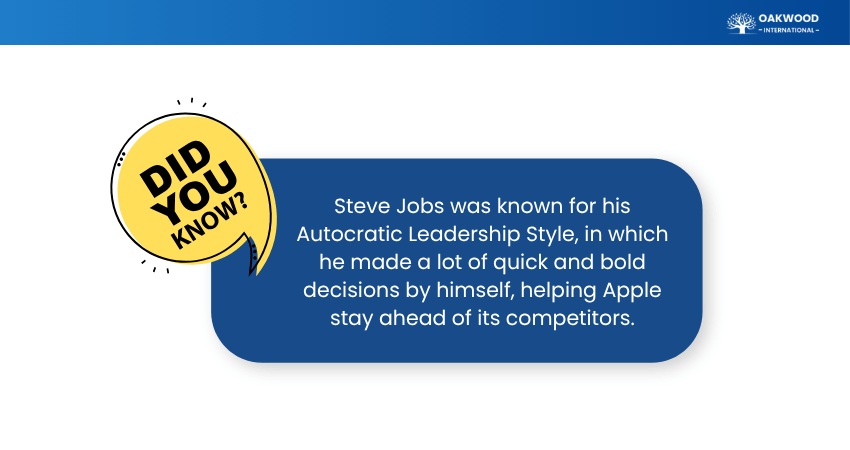 Steve Jobs Leadership Style