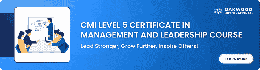 CMI Level 5 Certificate in Management And Leadership Course