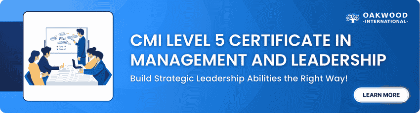 CMI Level 5 Certificate in Management and Leadership