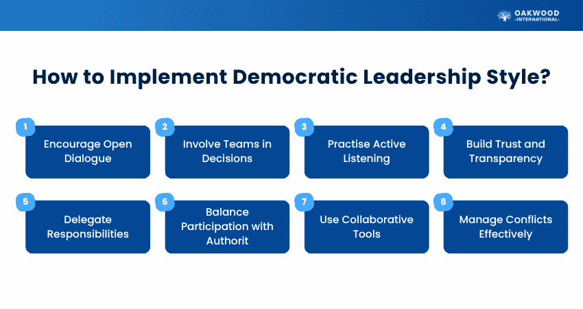 Implementing Democratic Leadership Style