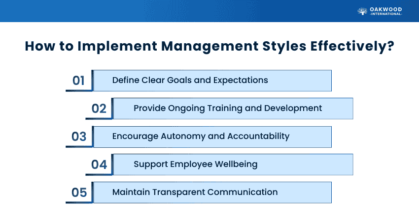 Effective Management Styles How to Implement Effective Management Styles?