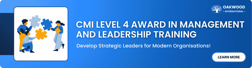 CMI Level 4 Award In Management And Leadership Training Course