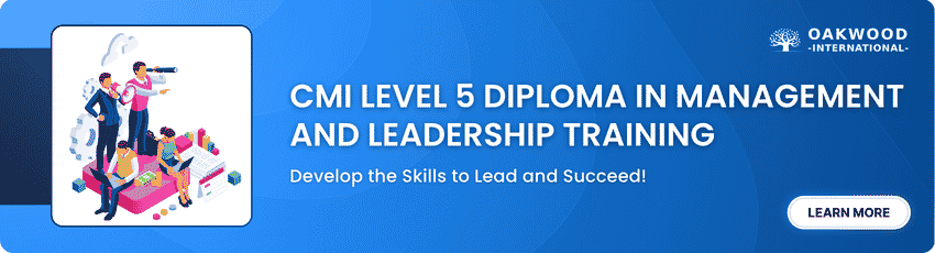 CMI Level 5 Diploma in Management and Leadership Training Course CMI Level 5 Diploma in Management and Leadership Training