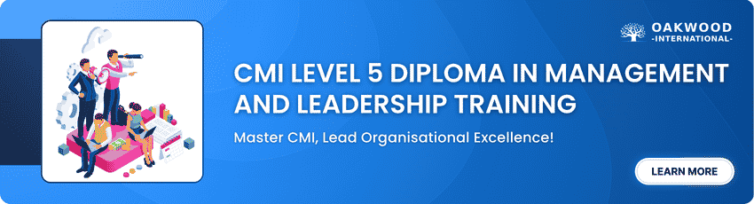 CMI Level 5 Diploma in Management and Leadership Training